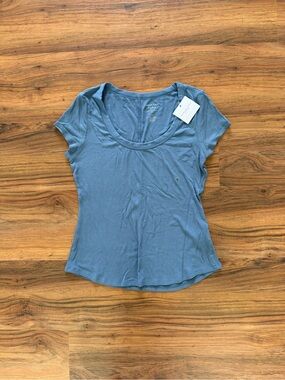 NWT Blue American Eagle Soft & Sexy Ribbed Shirt